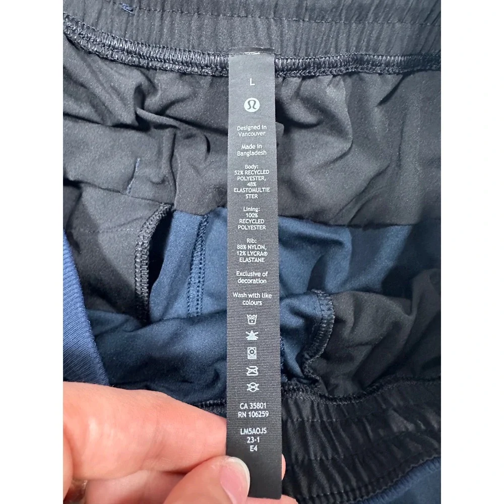 Lululemon ABC Jogger Mens size Large‎ Navy Blue M5AOJS